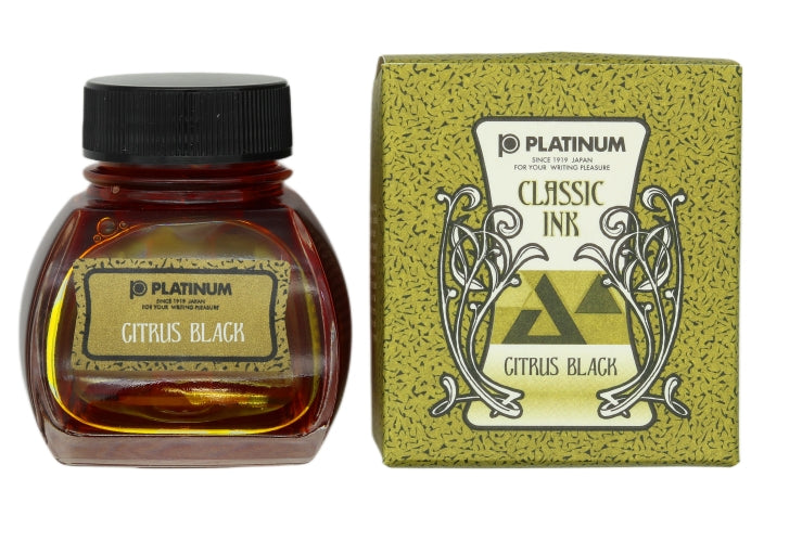 Platinum Citrus Black Fountain Pen Ink