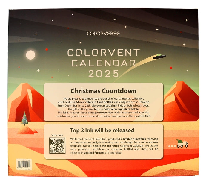 Colorverse 2025 Colorvent Ink Calendar