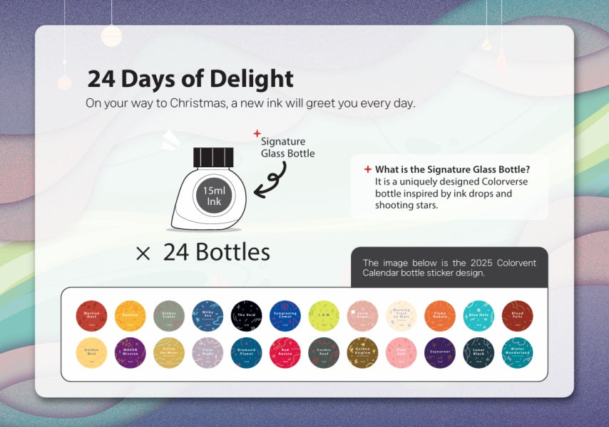 Colorverse 2026 Colorvent Ink Calendar