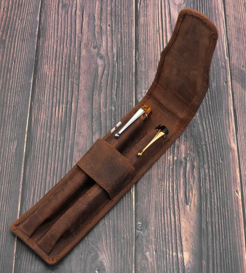 Girologio 2 Pen Case - Bomber Brown