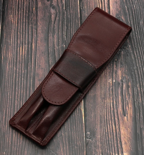 Girologio 2 Pen Case - Oxblood