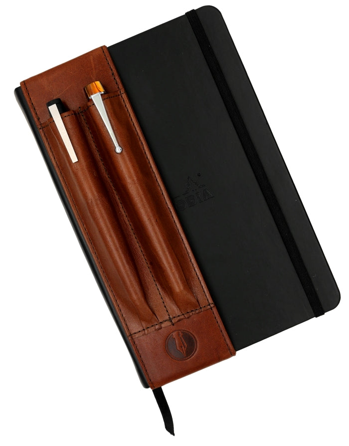 FPR Leather Two-Pocket A5 Notebook Pouch
