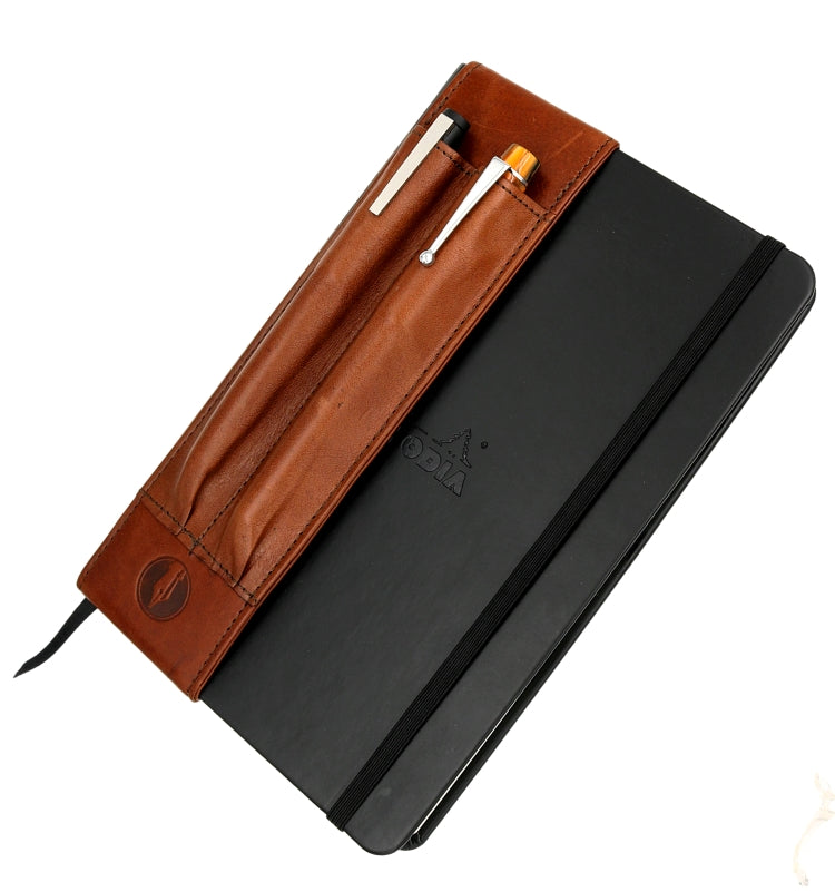 FPR Leather Two-Pocket A5 Notebook Pouch