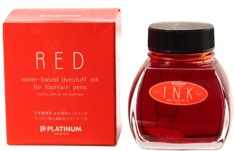 Platinum Red Fountain Pen Ink