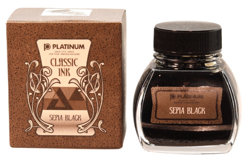 Platinum Sepia Black Fountain Pen Ink