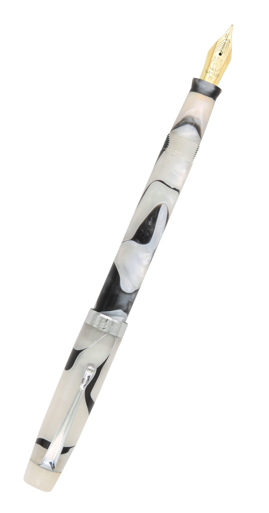 FPR Himalaya  V2-Chrome Fountain Pen -14k Gold Nib