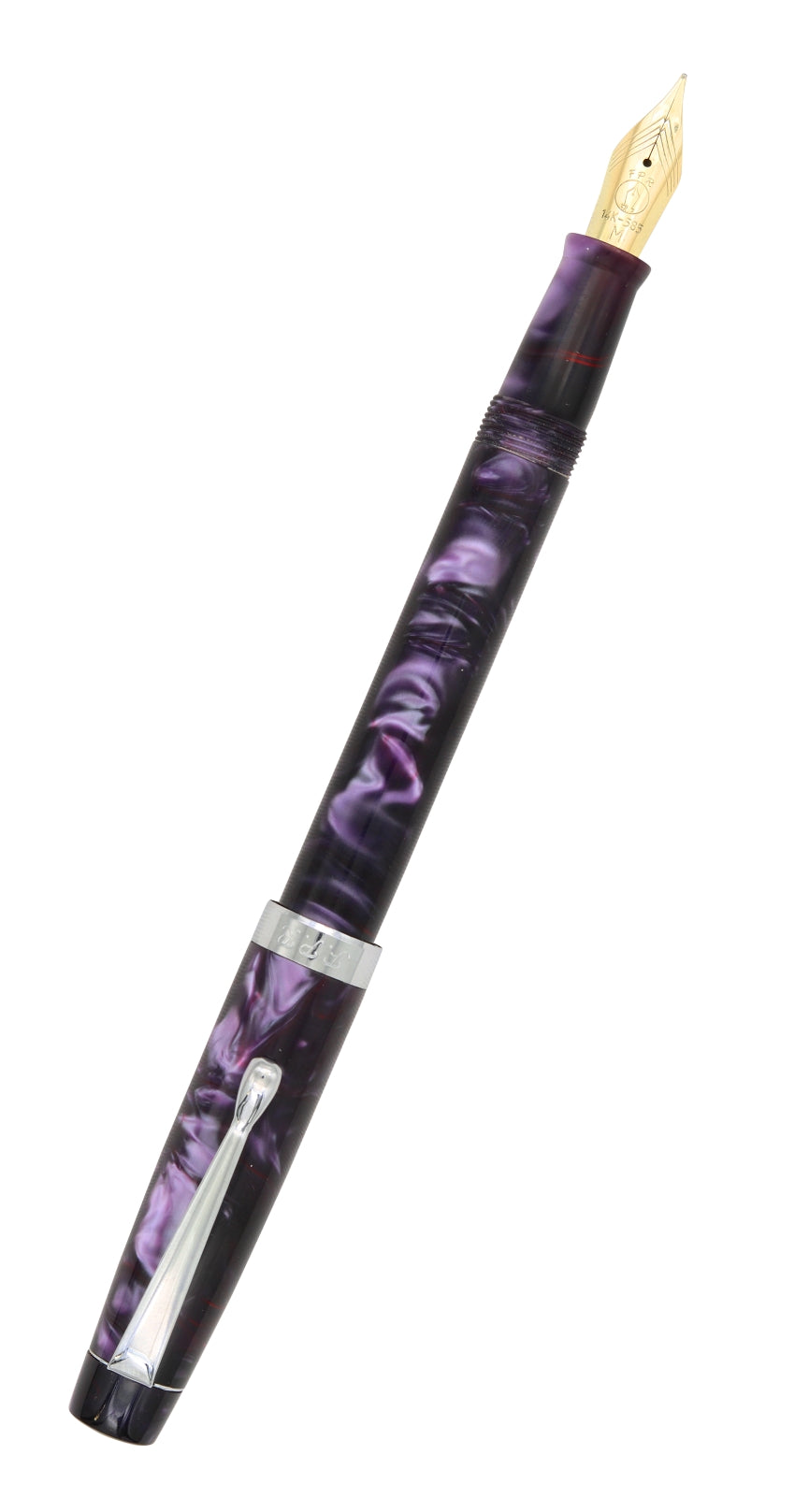 FPR Himalaya  V2-Chrome Fountain Pen -14k Gold Nib