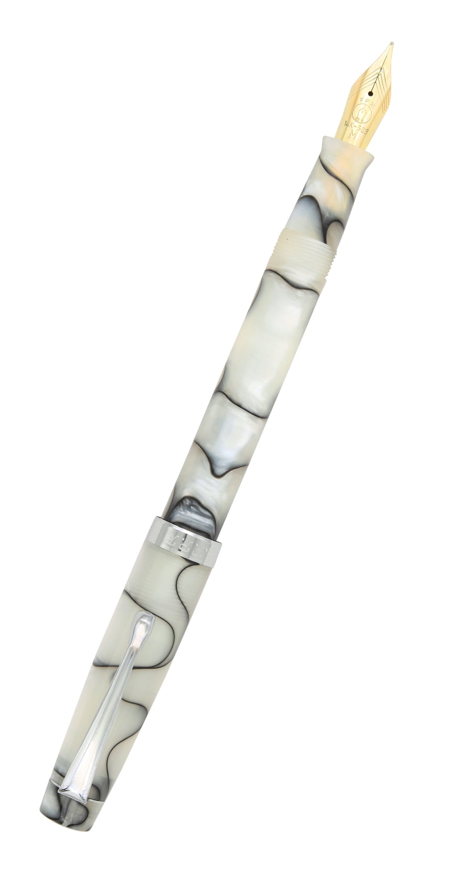 FPR Himalaya  V2-Chrome Fountain Pen -14k Gold Nib