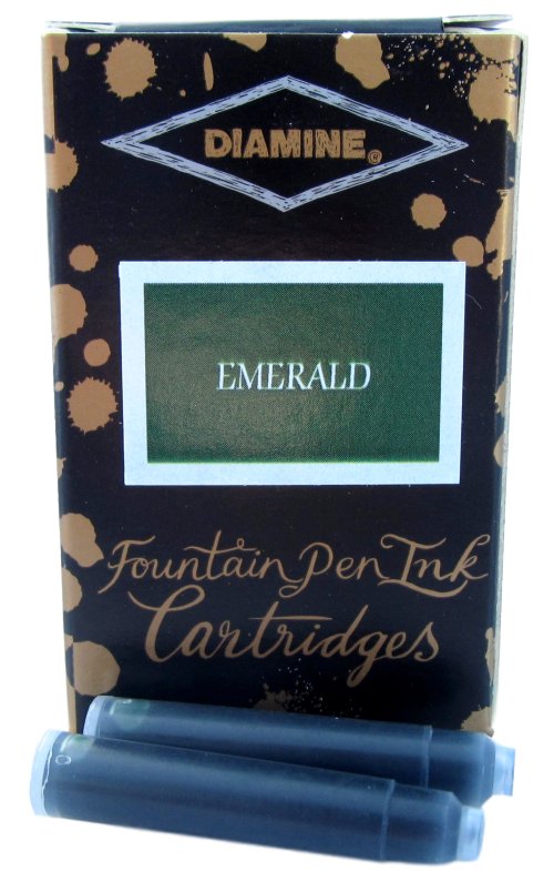 Diamine Emerald Fountain Pen Ink Cartridges