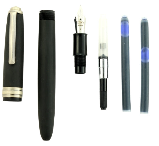 Click Falcon Ebonite/Acrylic Fountain Pen