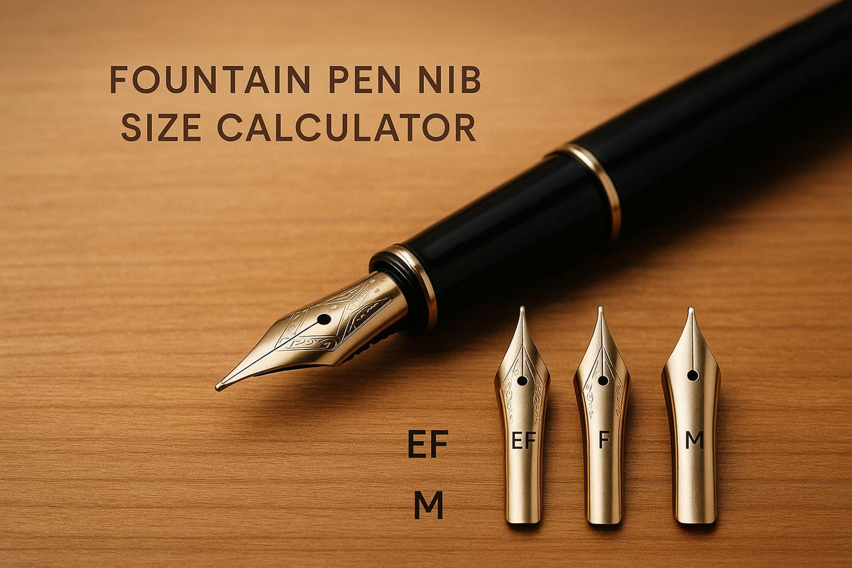 Normal Pen Size Fountain Pen Nib Size Calculator – Fountain Pen Revolution