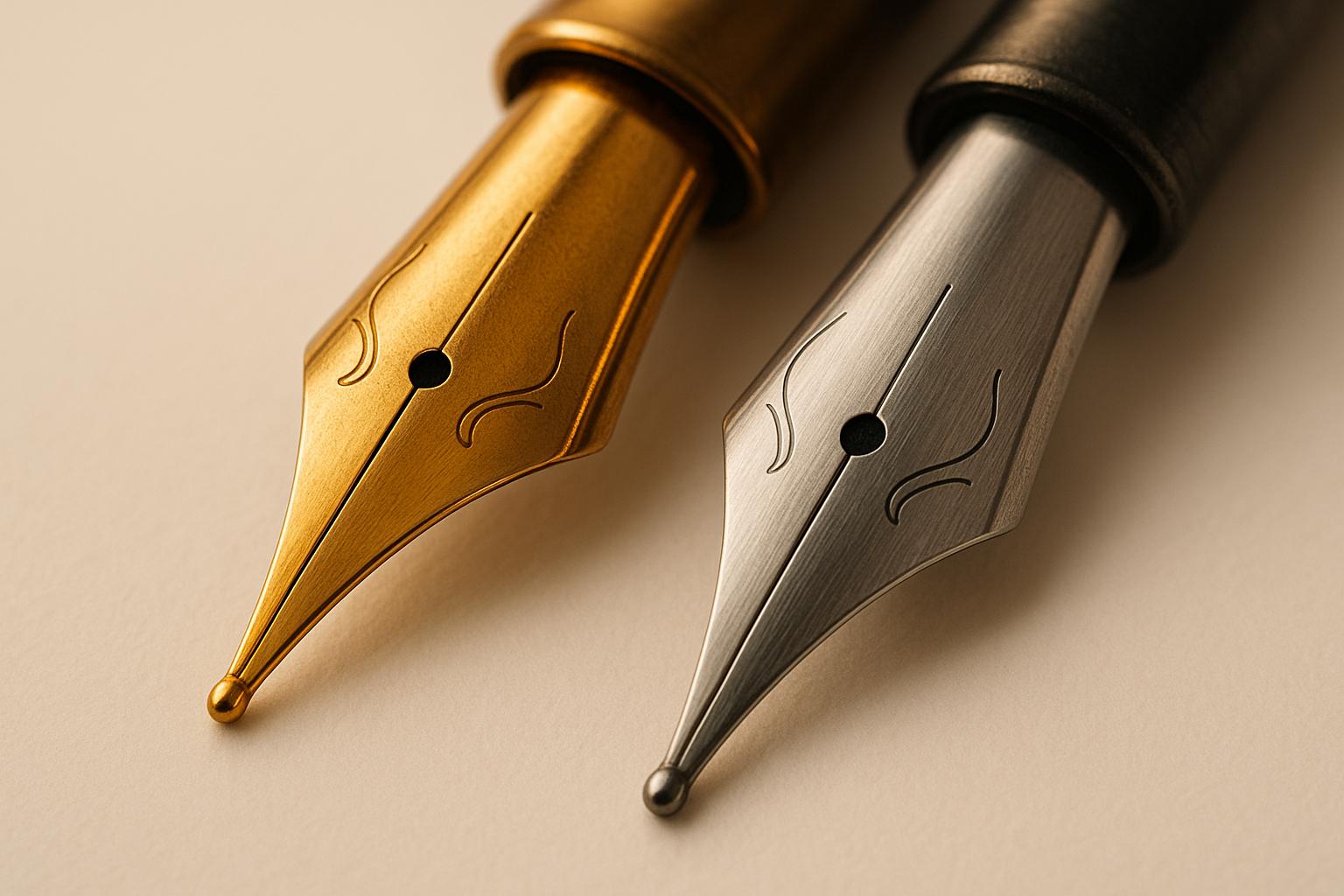 Gold vs Steel Nibs: Complete Comparison Guide
