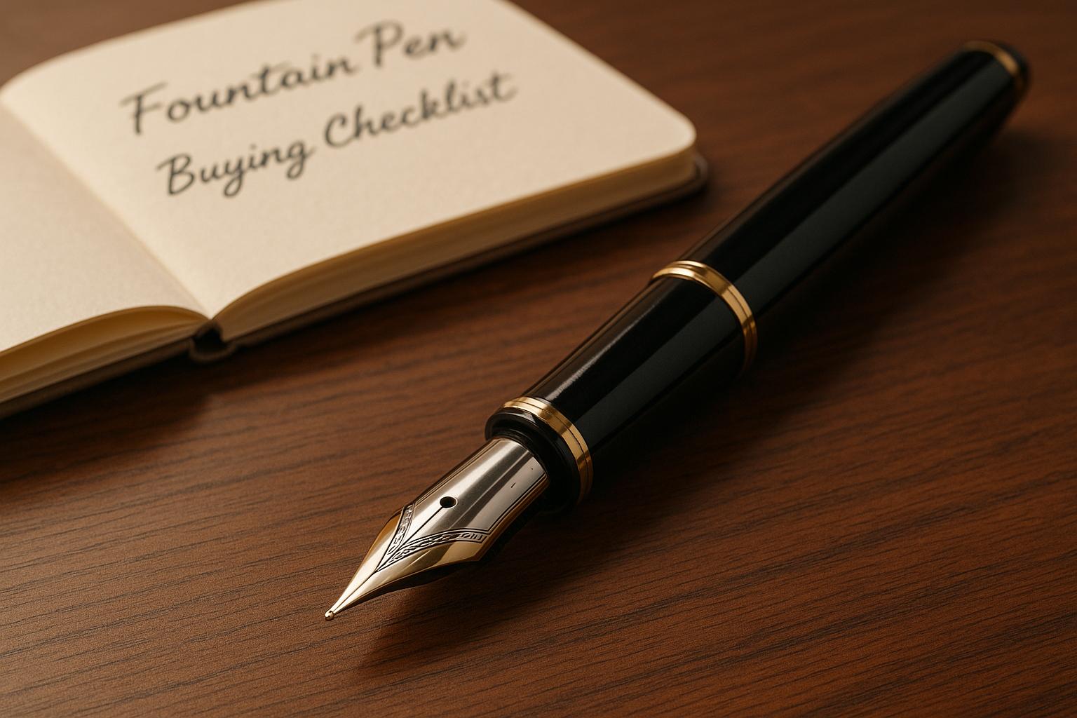 Fountain Pen Buying Checklist: What to Consider