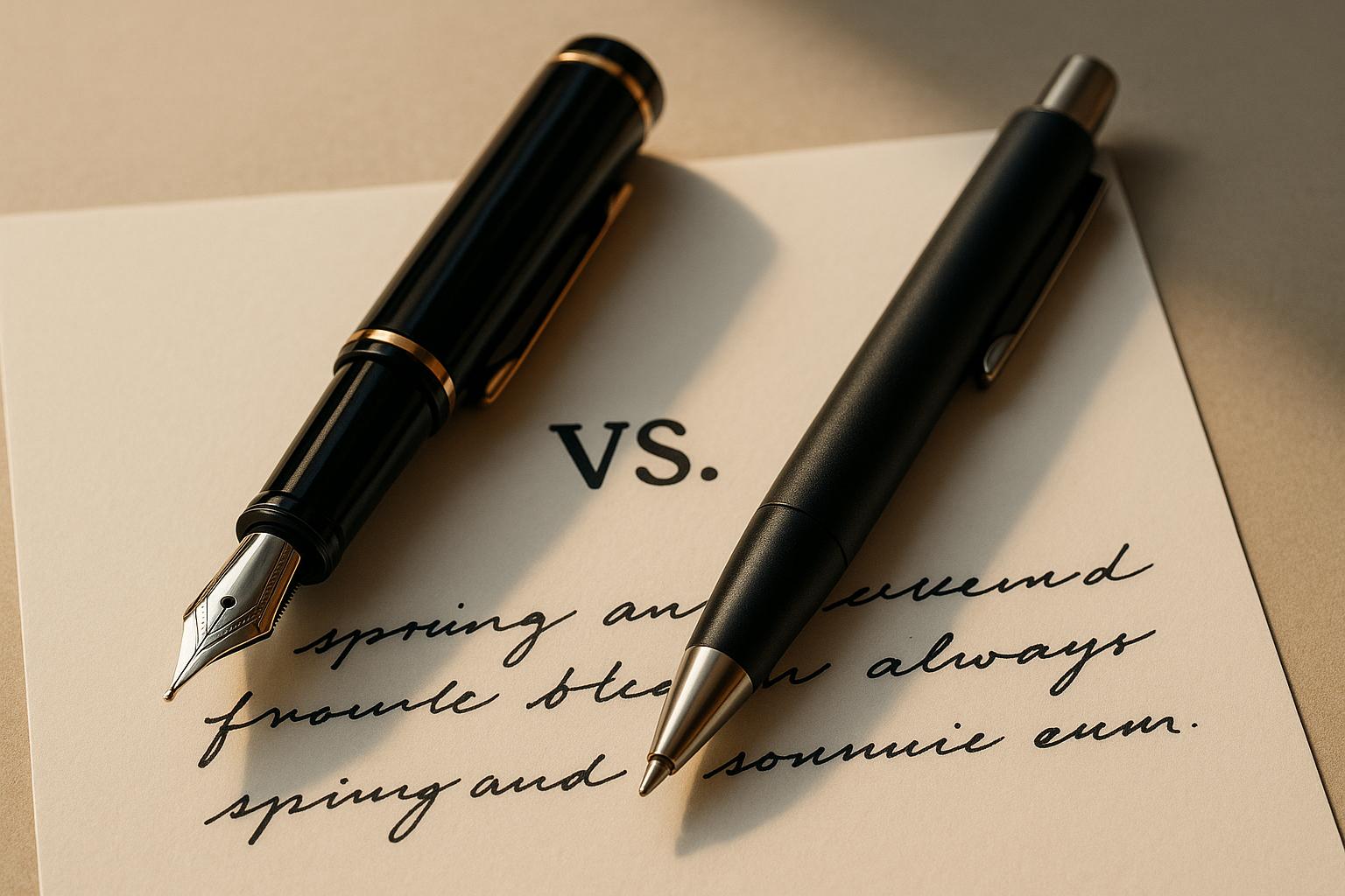 Fountain Pen vs Ballpoint: Which Is Better?