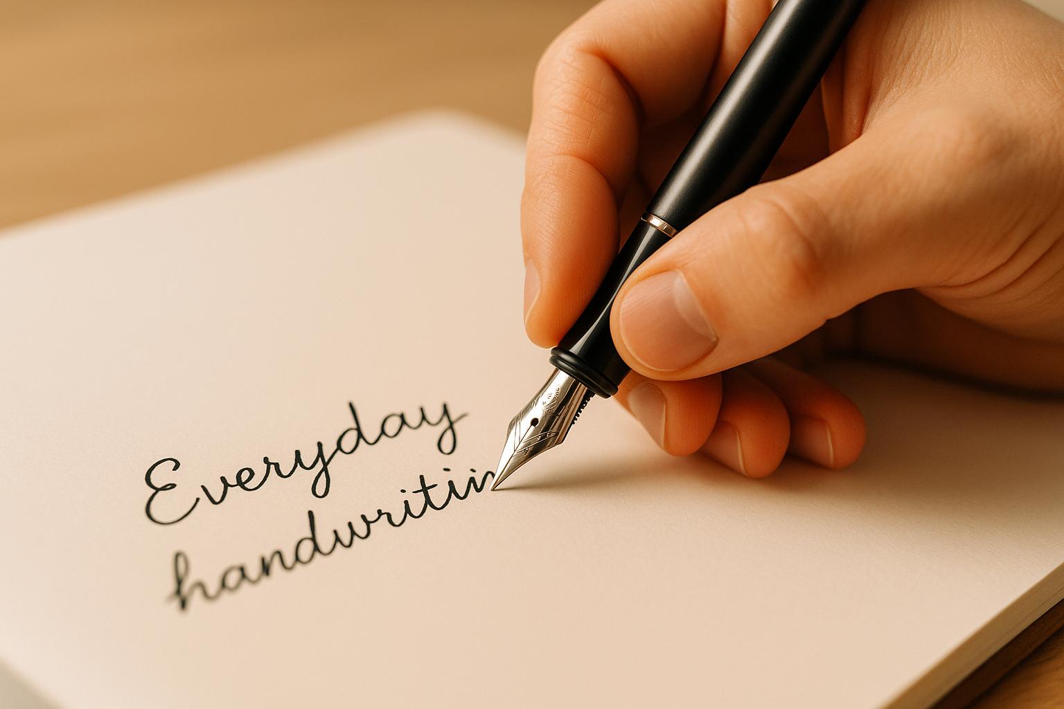 How to Improve Everyday Handwriting with Fountain Pens