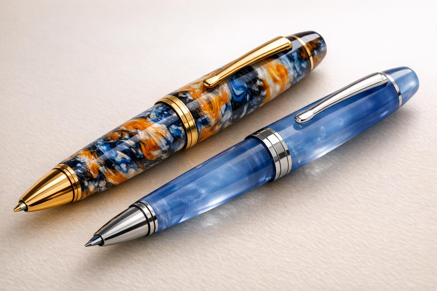 Heat and Pressure: Acrylic vs. Resin Pens