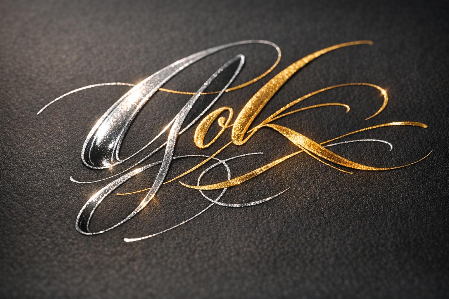 Metallic Ink Properties for Dark Paper