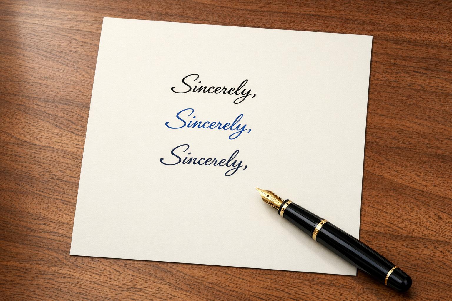 Best Ink Colors for Formal Letters