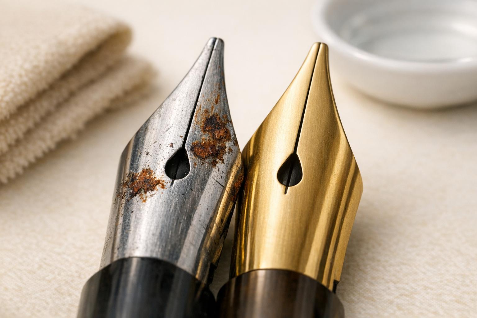 Rust vs. Tarnish: Cleaning Nibs Safely