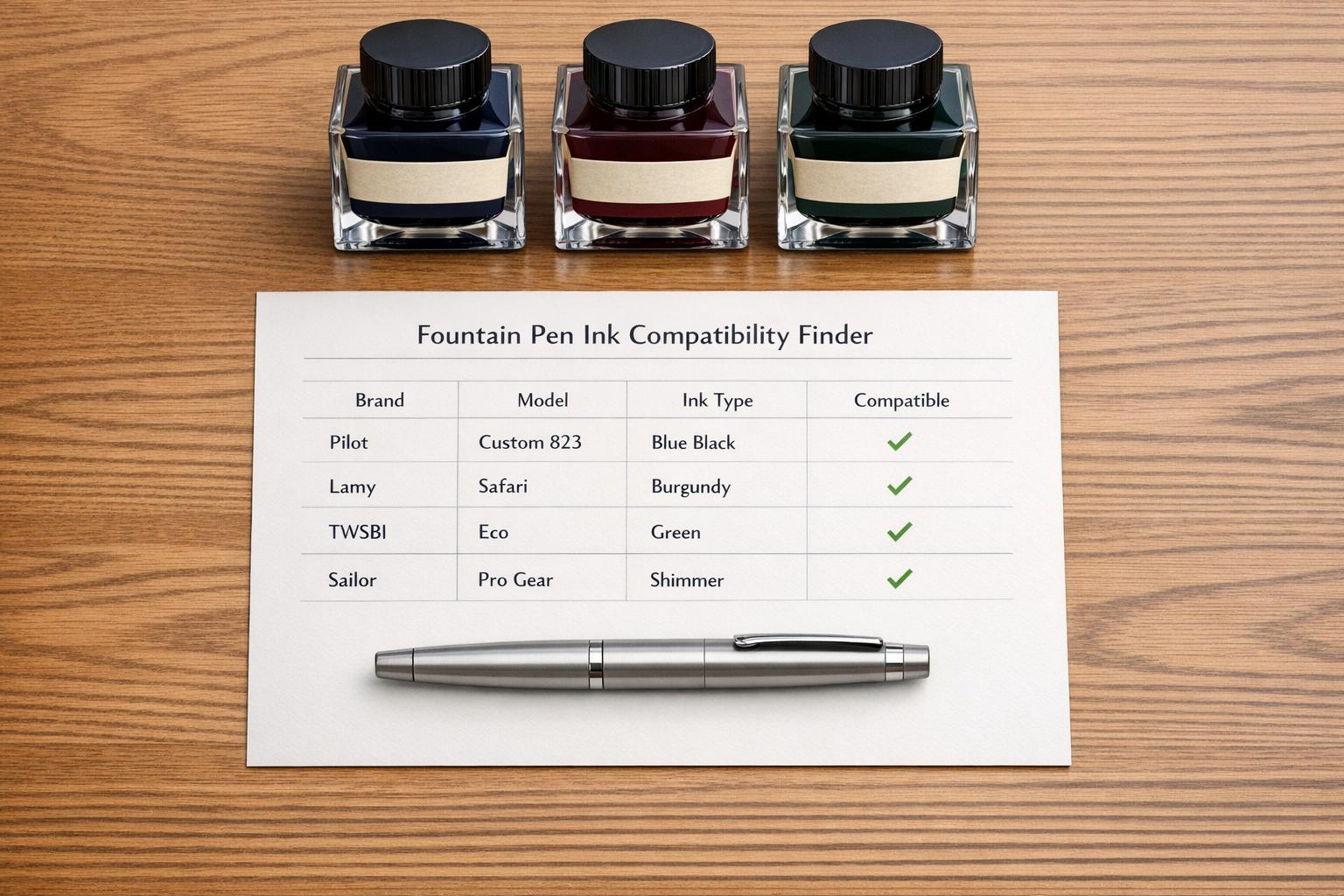 Fountain Pen Ink Compatibility Finder