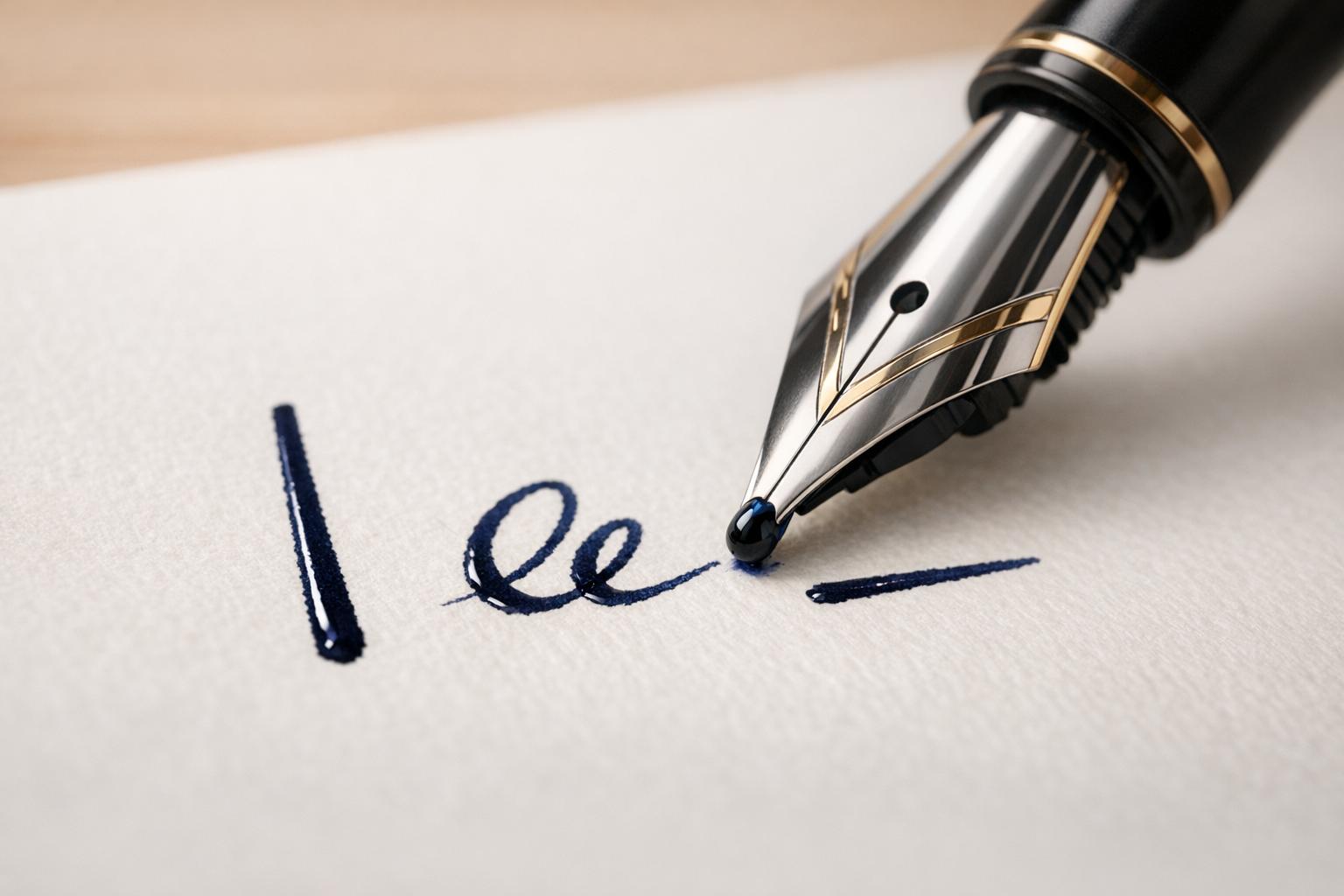 How to Test Fountain Pen Ink Flow