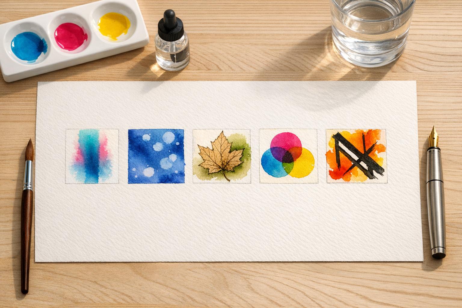 5 Ways to Mix Fountain Pen Ink with Watercolors