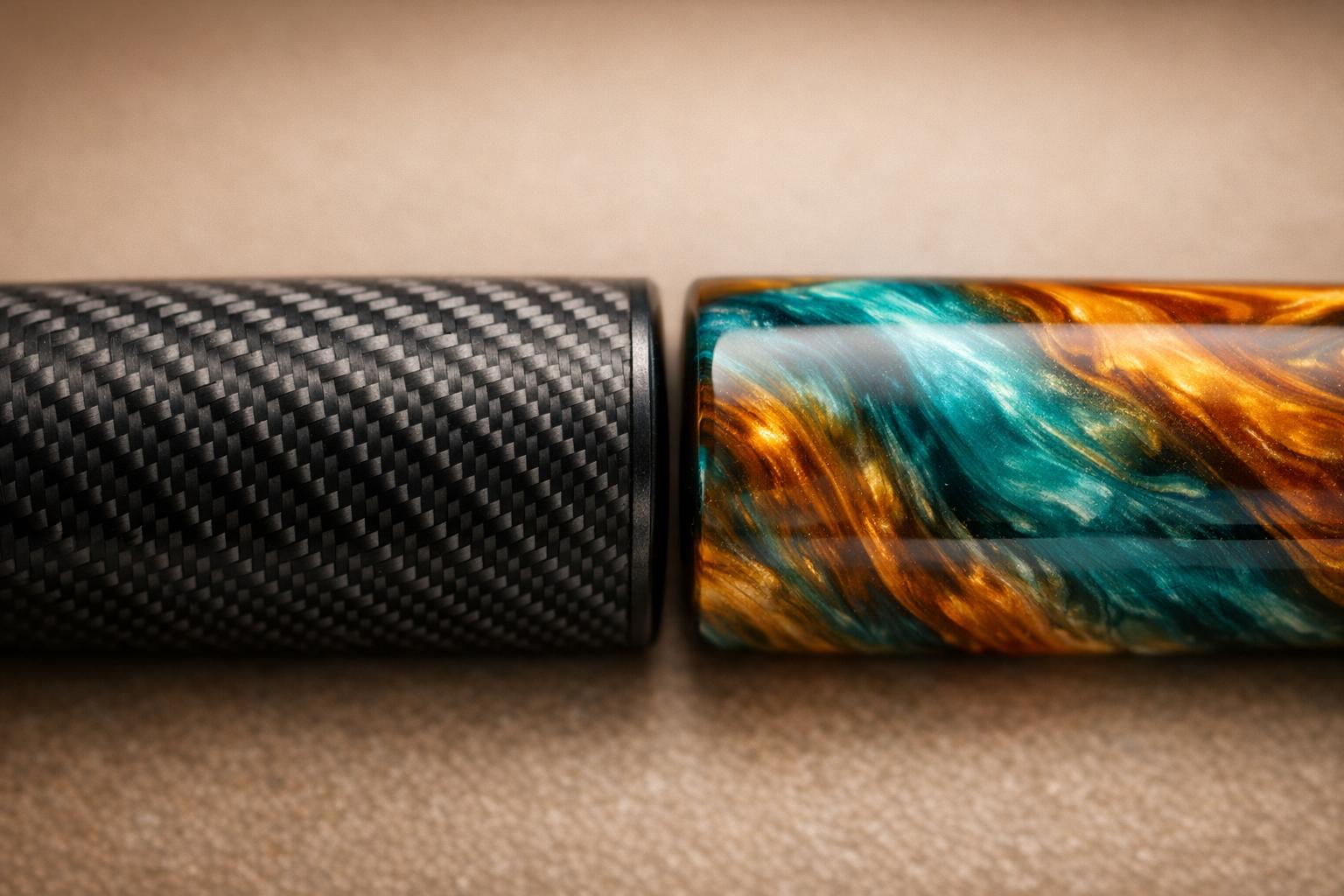 Carbon Fiber vs. Resin: Fountain Pen Materials