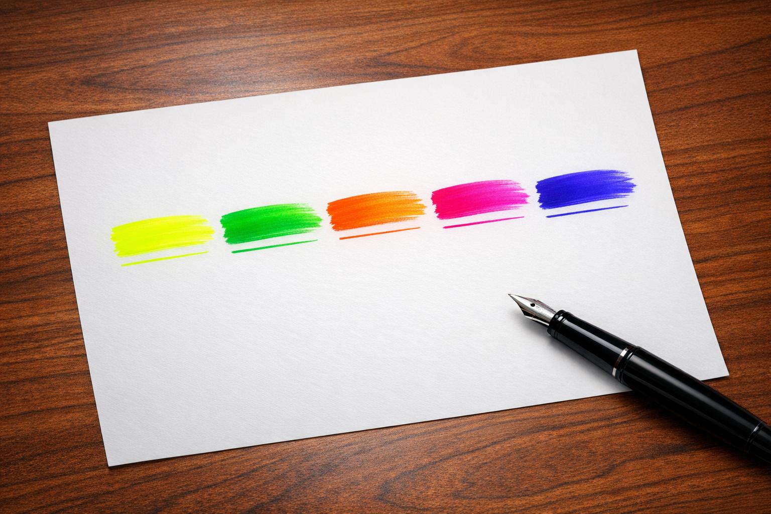 Top 5 Fluorescent Fountain Pen Inks