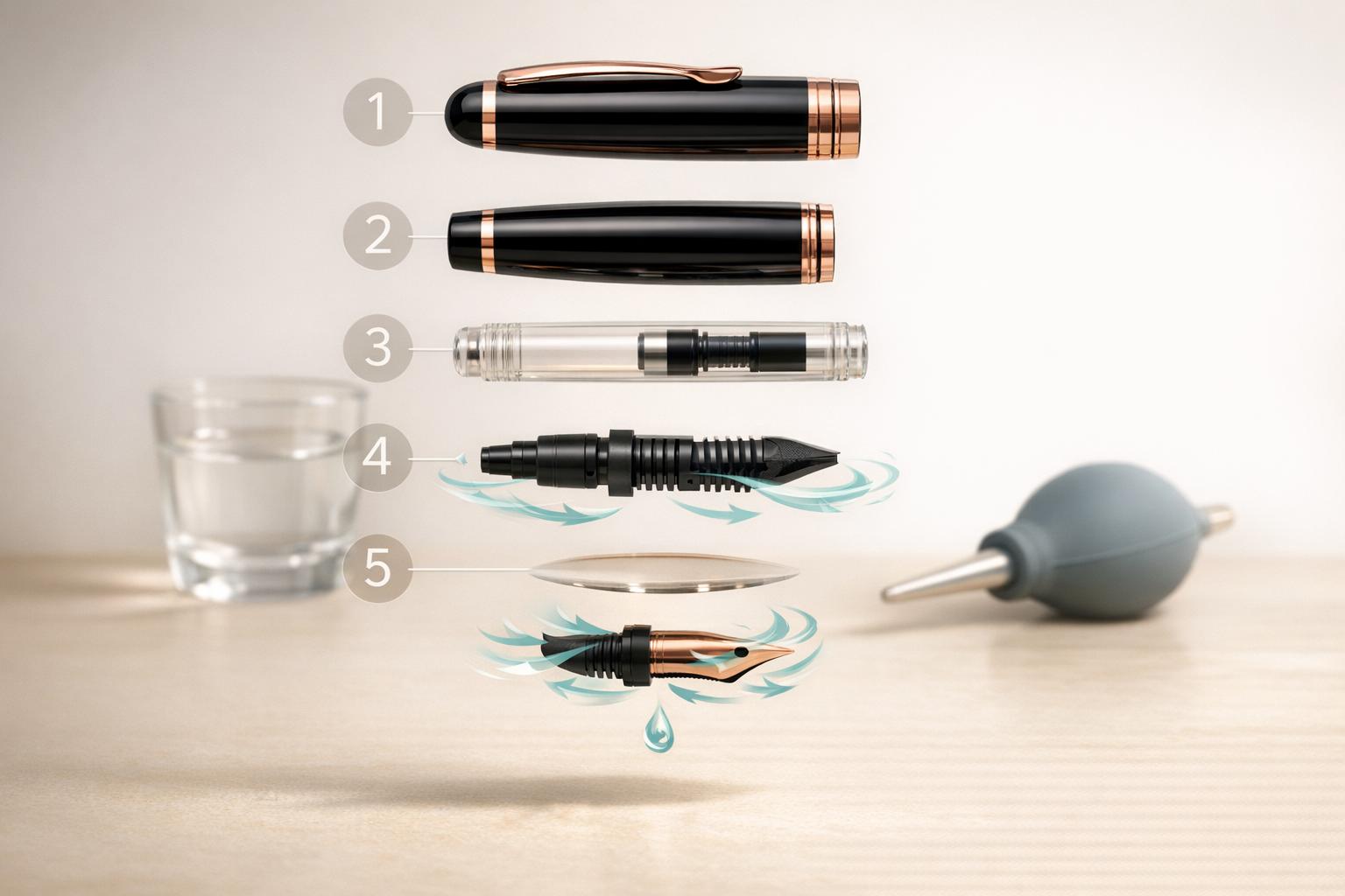 Fountain Pen Cleaning Guide Generator