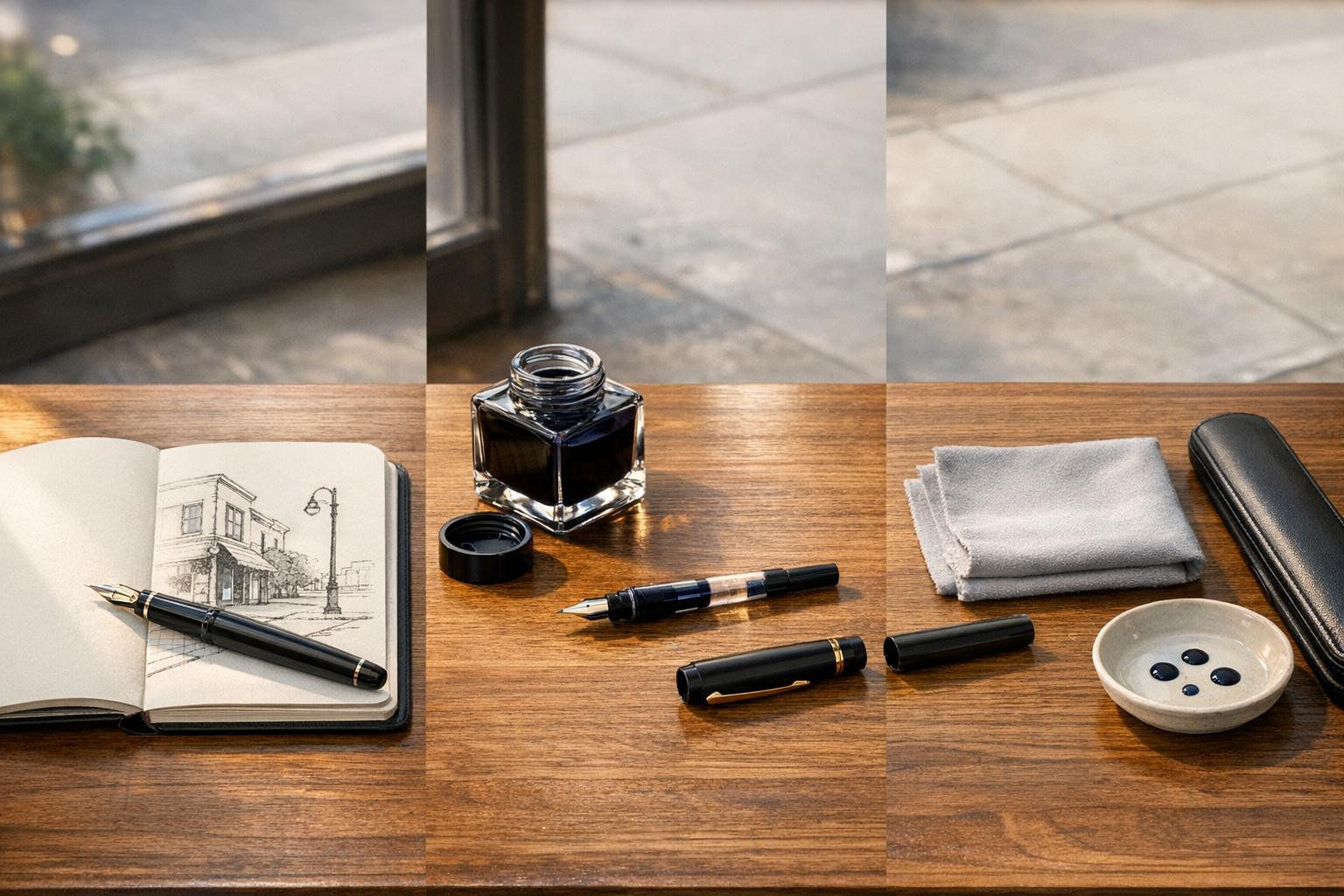How to Use and Maintain Fountain Pens for Urban Sketching