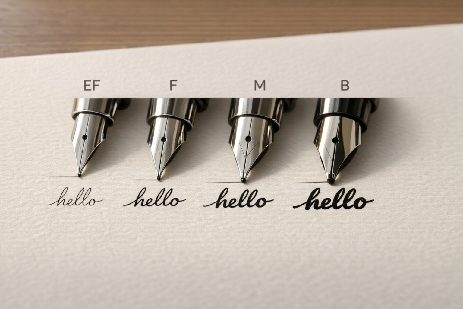 How Nib Sizes Affect Writing Style