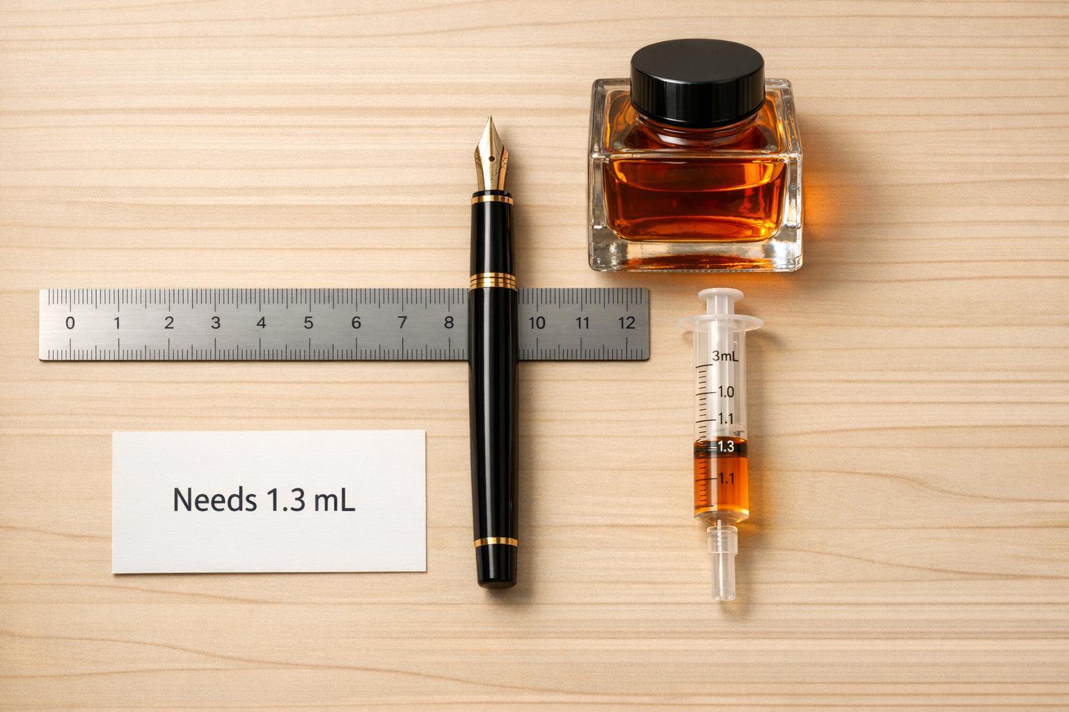 Fountain Pen Ink Refill Calculator
