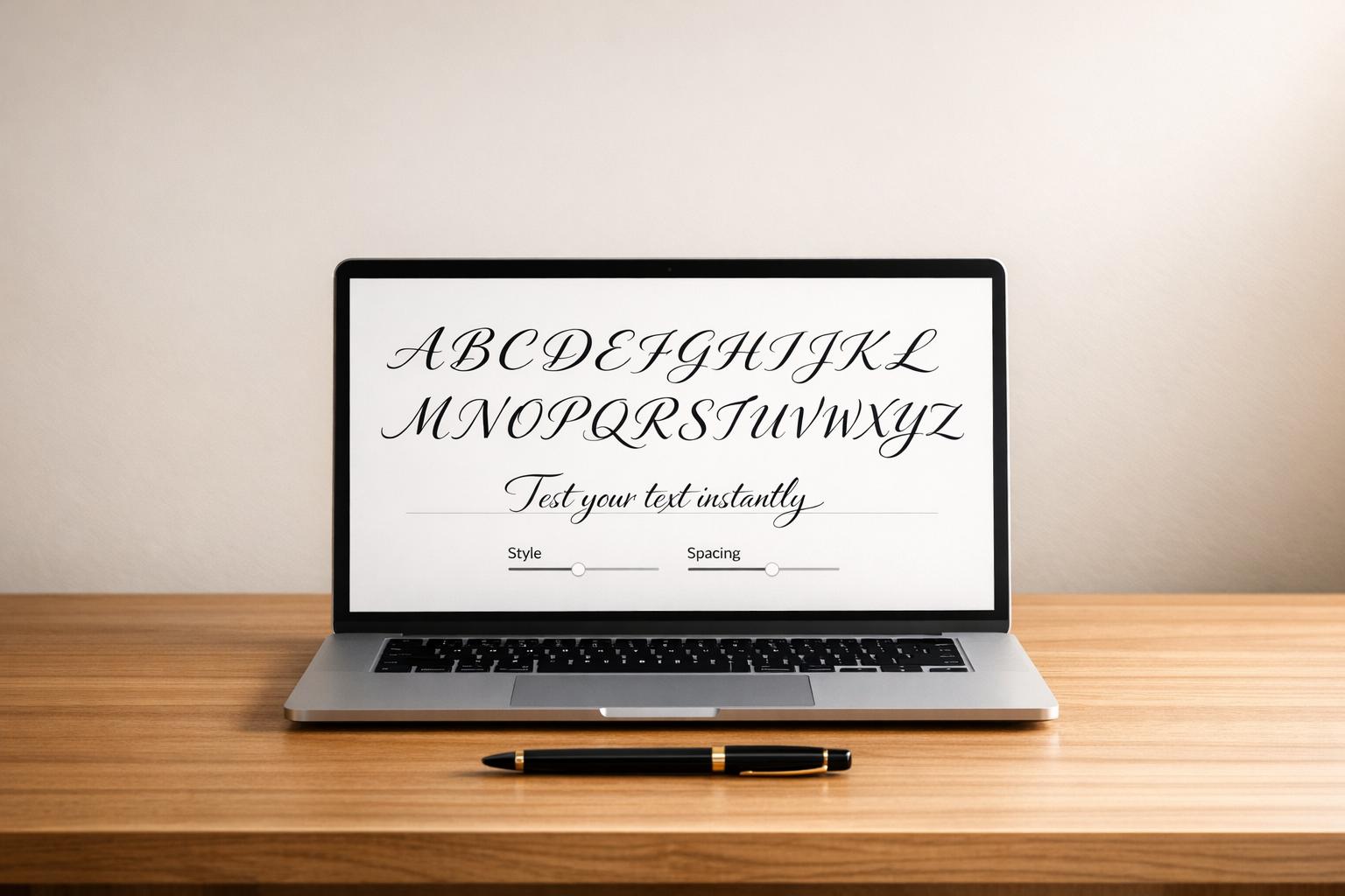 Calligraphy Alphabet Generator – Fountain Pen Revolution