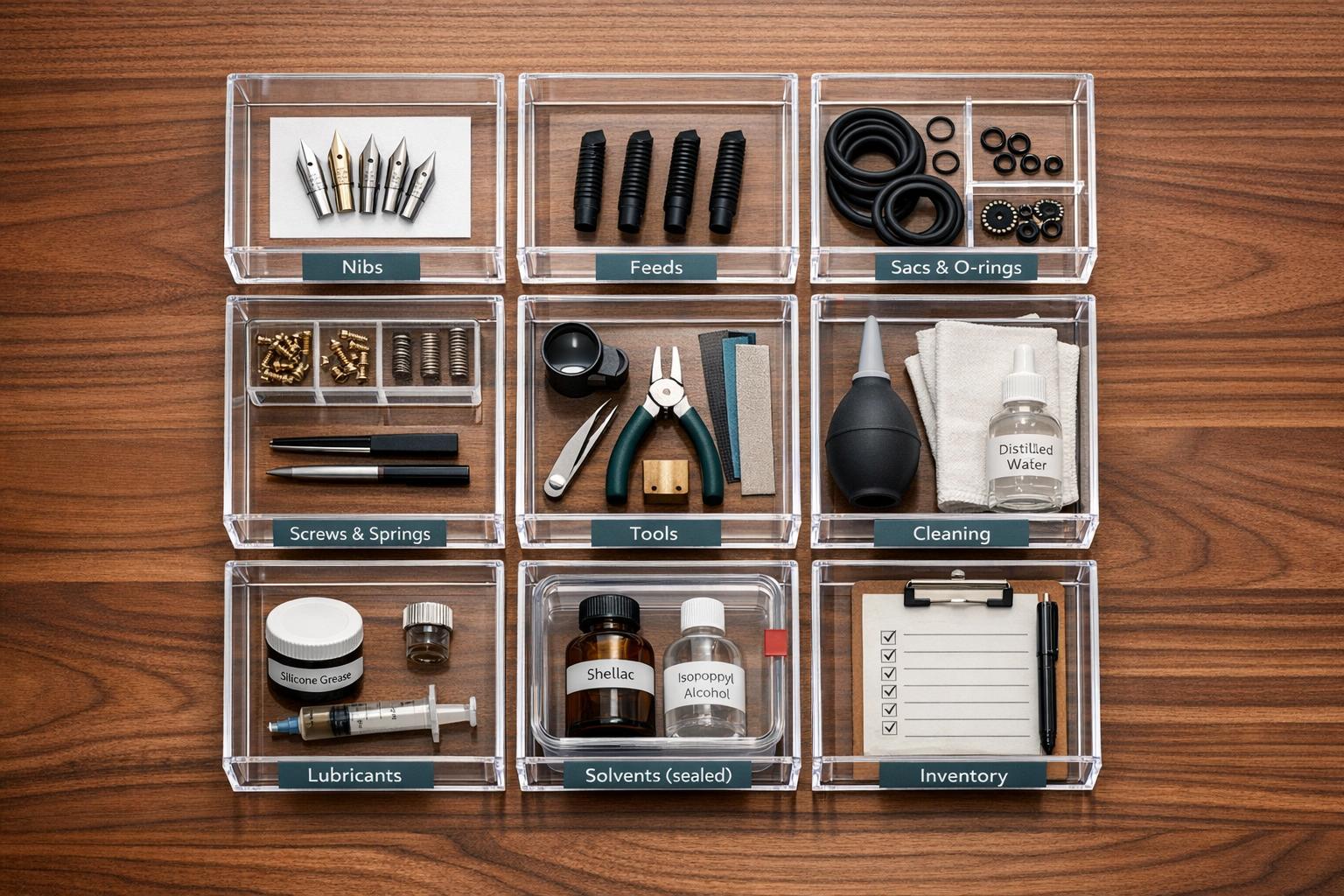 How to Organize Fountain Pen Repair Supplies