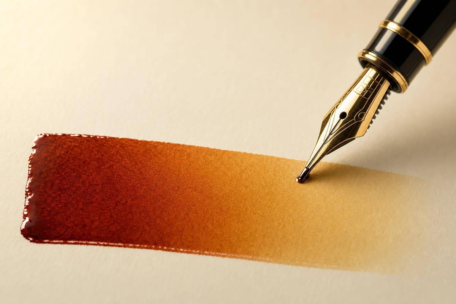 Gradient Effects with Fountain Pen Inks