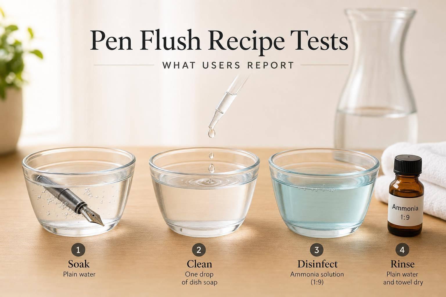 Pen Flush Recipe Tests: What Users Report