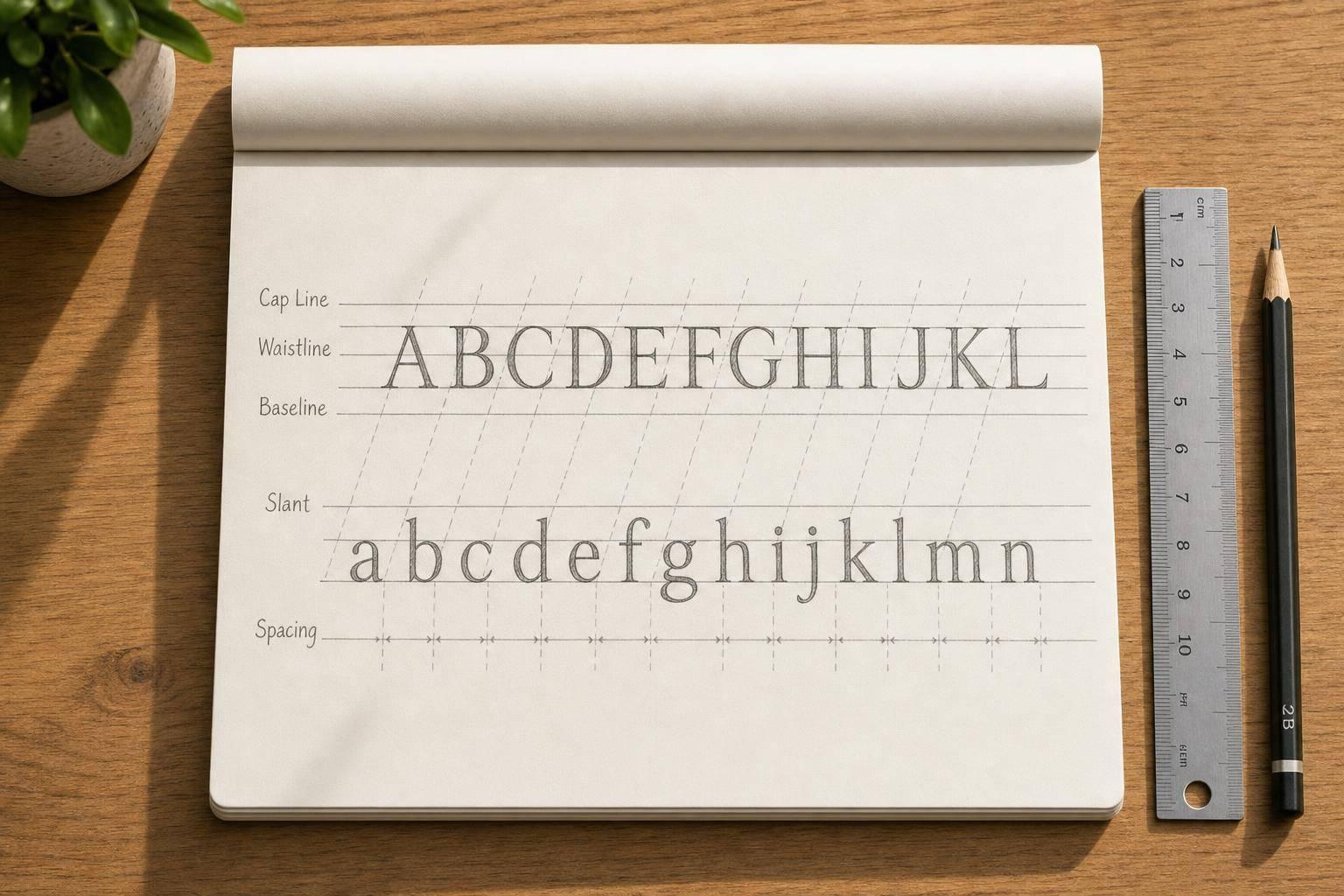 What Guide Lines Help Proportional Lettering?