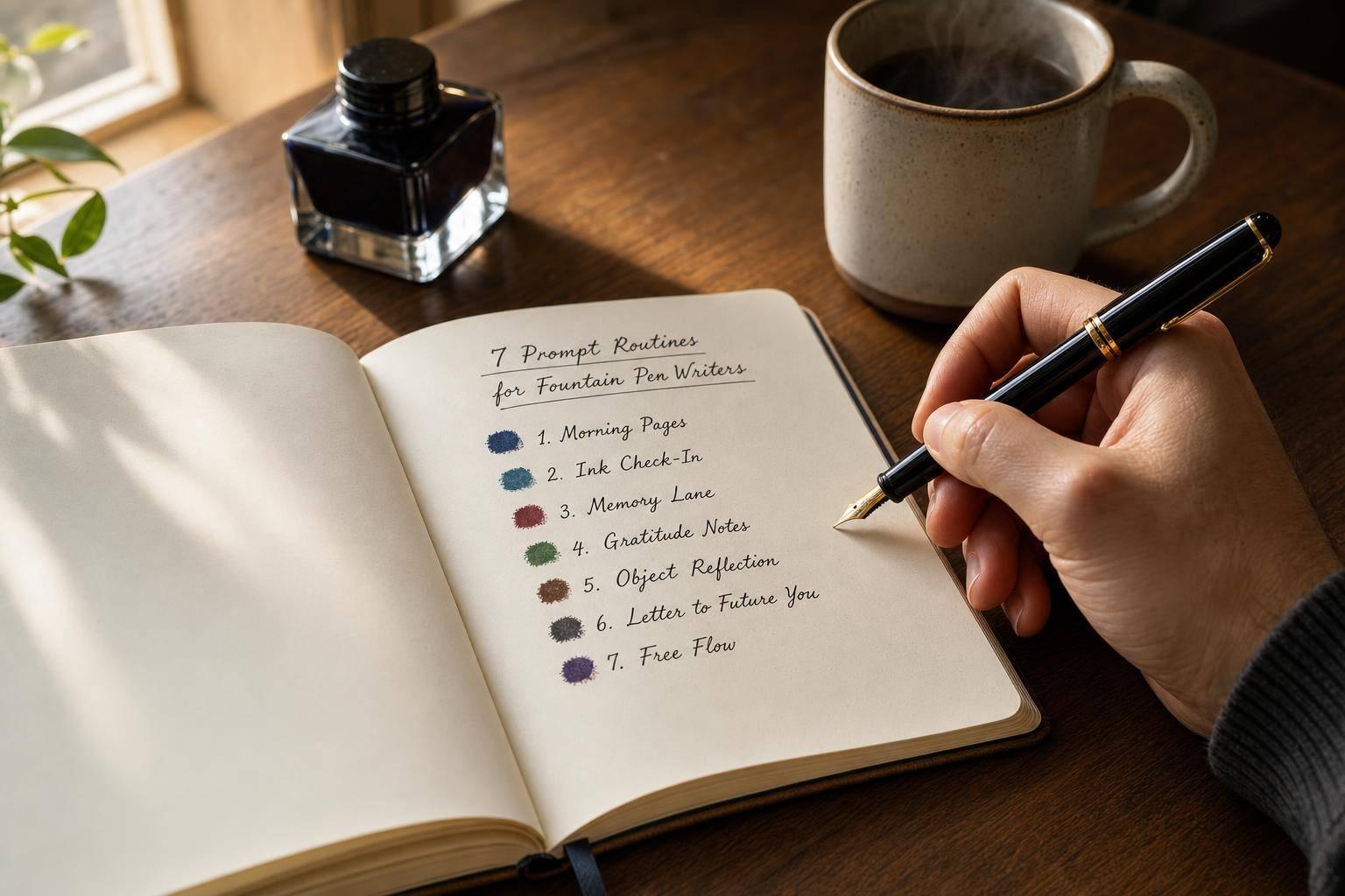 7 Prompt Routines for Fountain Pen Writers