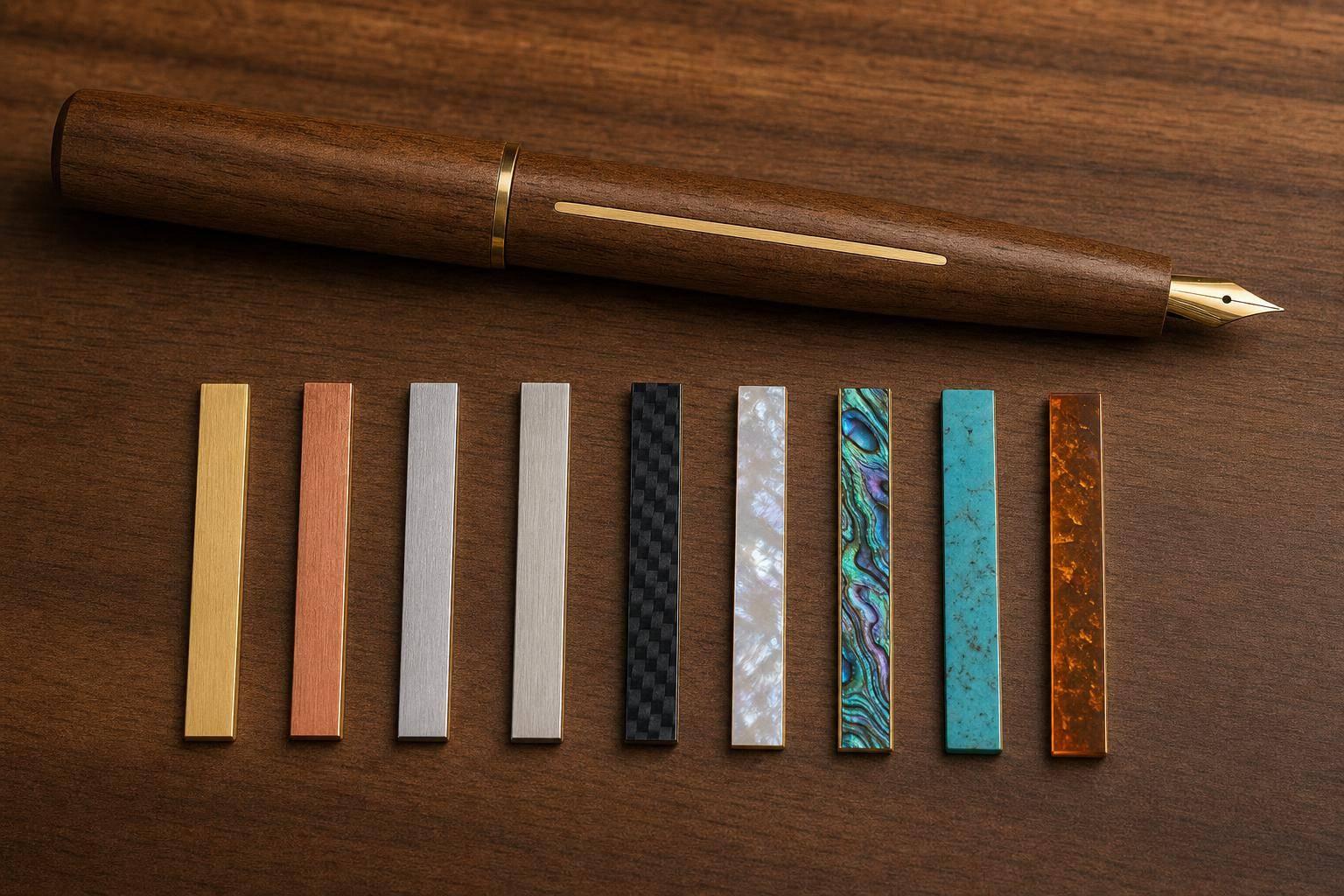 9 Inlay Materials For Wooden Fountain Pens