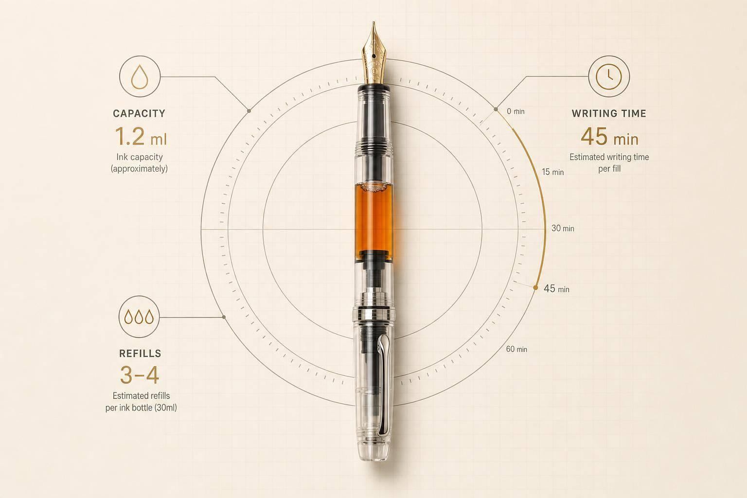 Piston Filler Fountain Pen Calculator