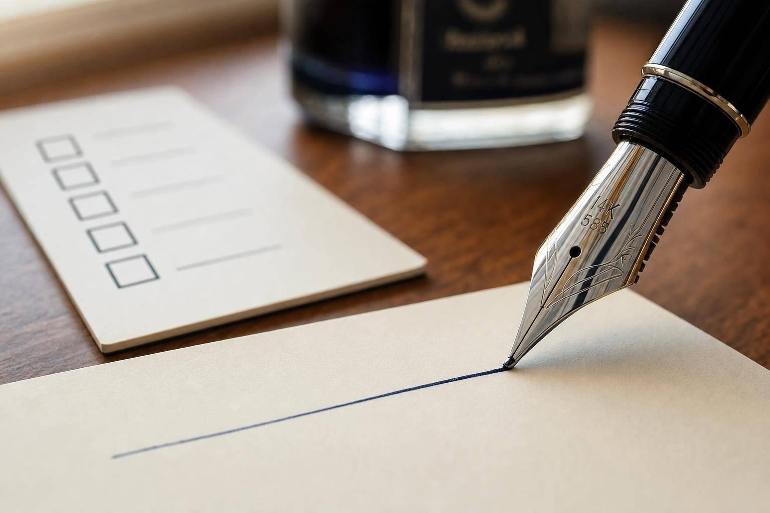 Nib Tuning Checklist: Test, Write, Repeat
