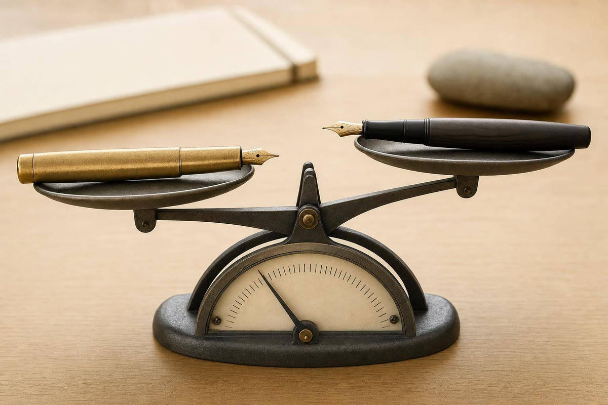 Brass vs ebonite: pen weight and comfort