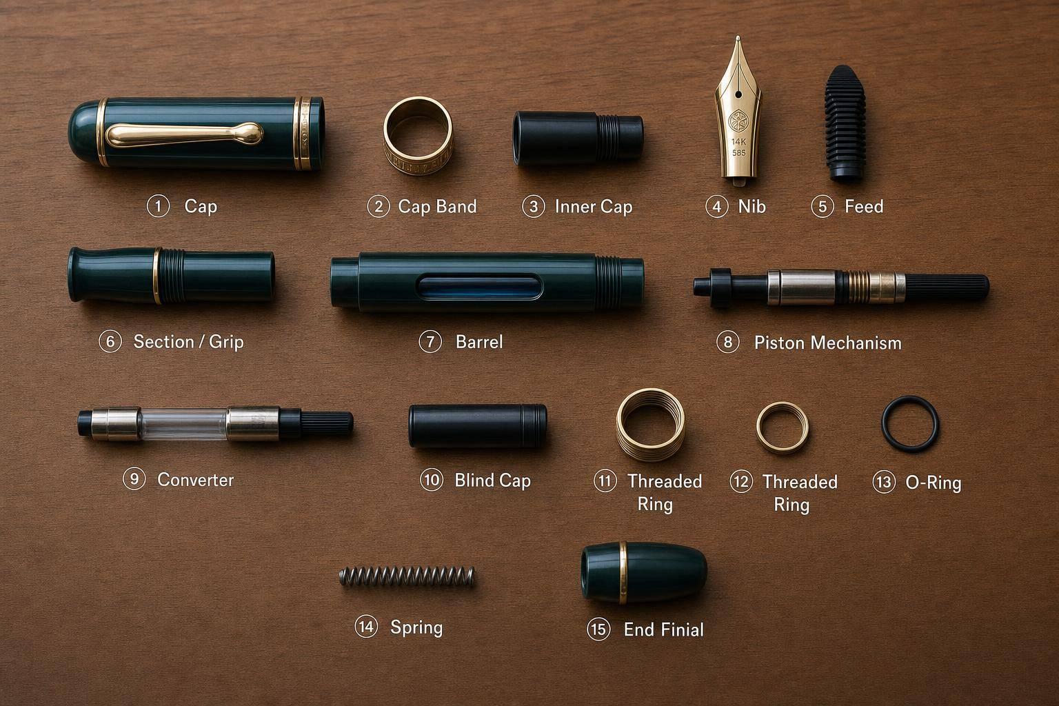 Fountain Pen Parts: 15 Terms Explained
