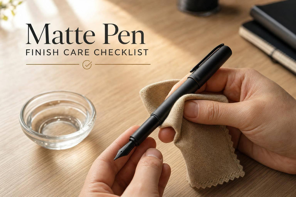Matte Pen Finish Care Checklist