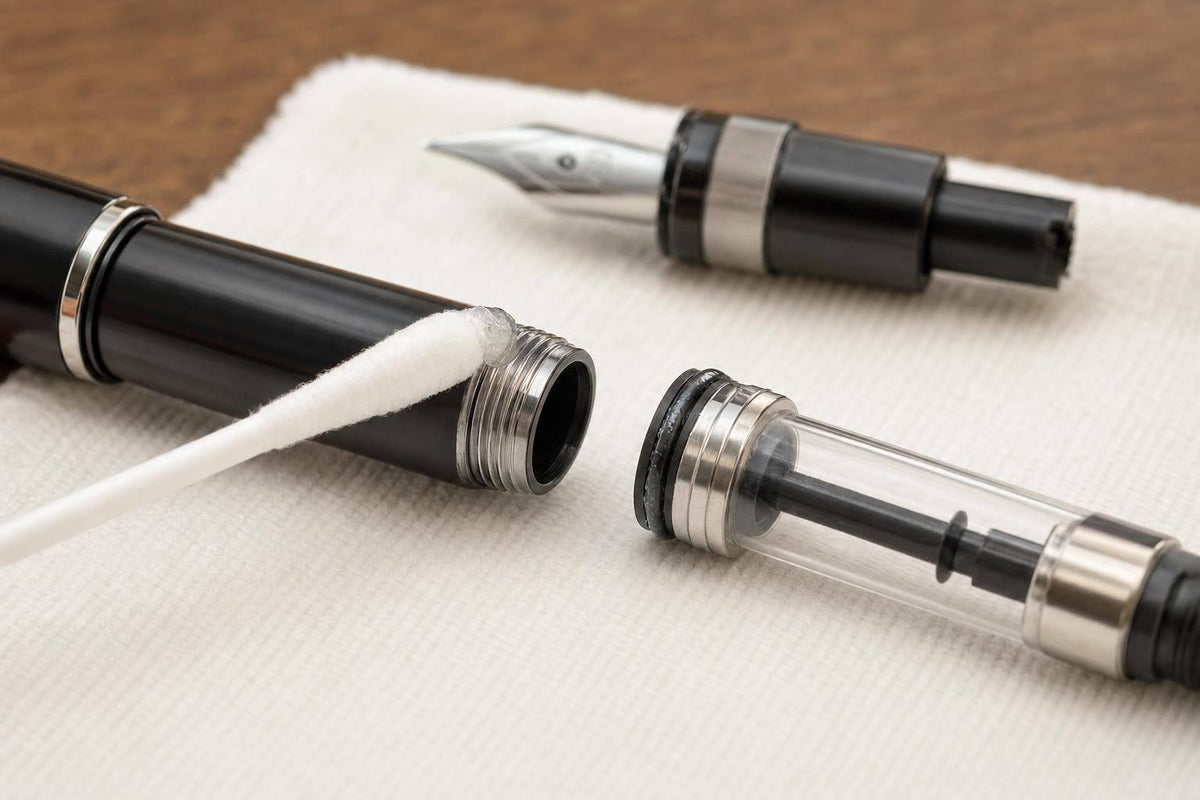 Where to apply silicone grease on fountain pens