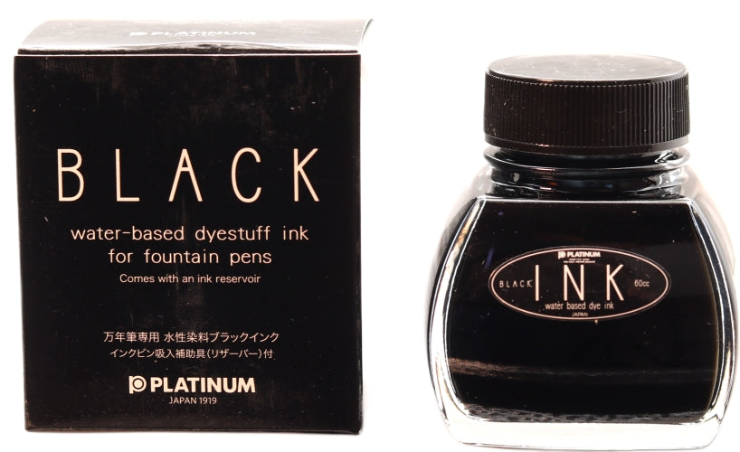 Platinum Black Fountain Pen Ink