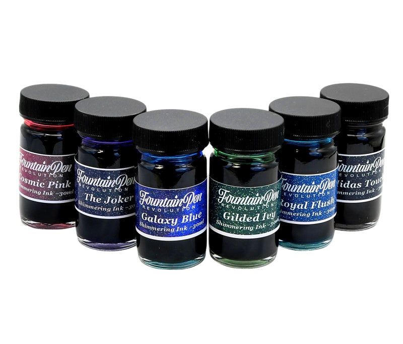 FPR Shimmering Fountain Pen Ink Bundle (6 bottles)