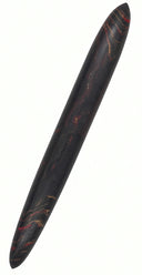 Cigar-shaped Ranga Giant 9B fountain pen featuring a dark, marbled pattern of black, red, and gold with a Bock screw-in nib.