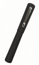 A matte black Ranga Radiant Fountain Pen with a chrome clip.