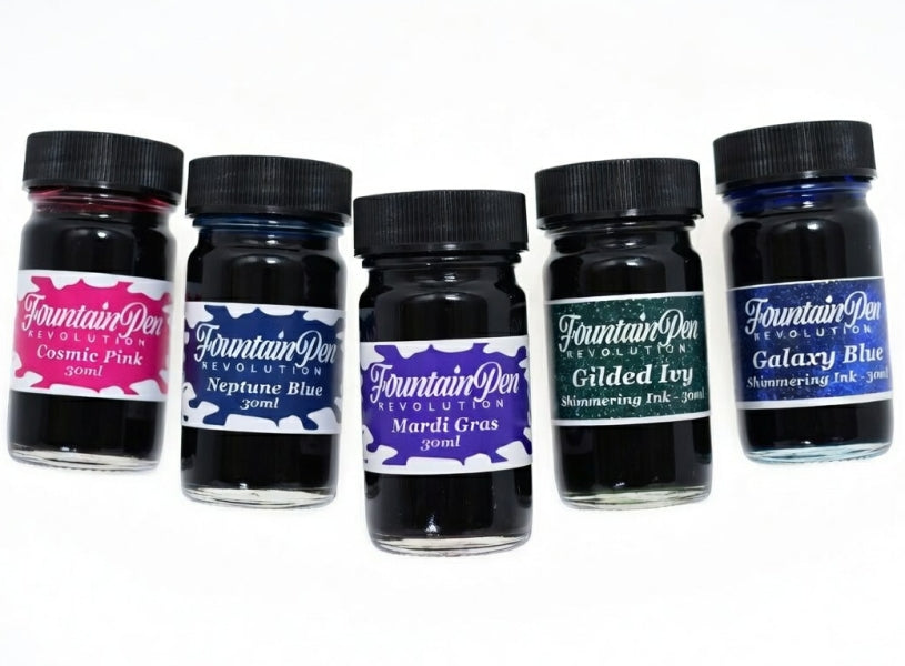 FPR Shimmer/Sheen Fountain Pen Ink Bundle (5 bottles)